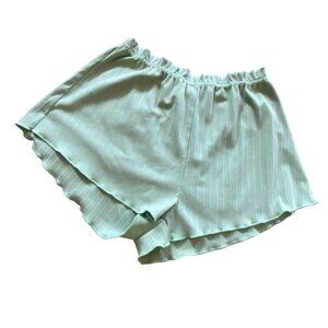 Zaful Womens Light weight Comfy Ribbed Shorts-Mint Green-Size 4-GUC